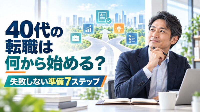 40代の転職は何から始める？失敗しない準備7ステップ