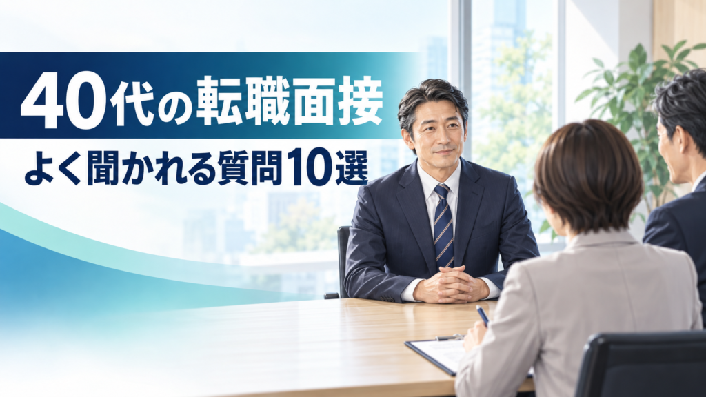 40代の転職面接で応募者が面接官と向き合う様子