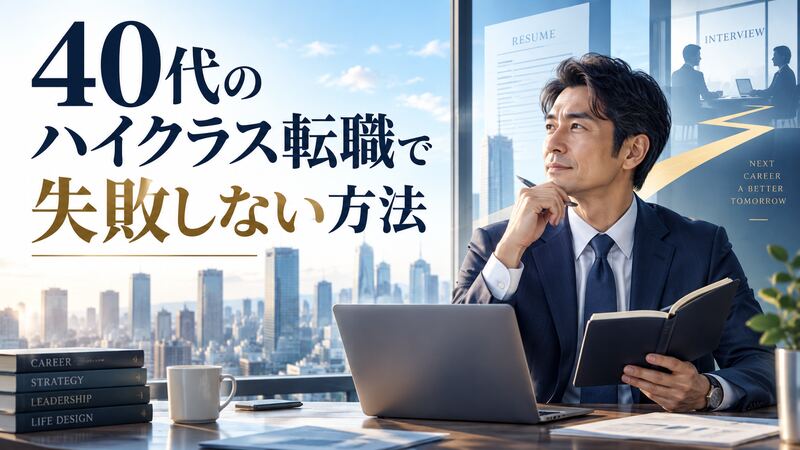 40代のハイクラス転職で失敗しない方法