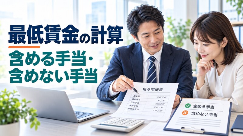 最低賃金の計算に含める手当・含めない手当