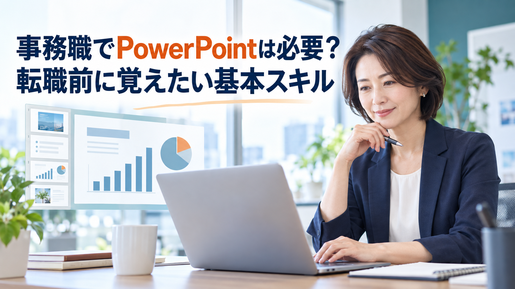 事務職でPowerPointは必要？転職前に覚えたい基本スキル